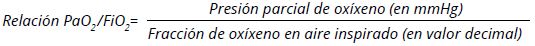 Cálculo de Relación