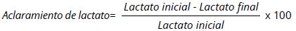 Aclaramiento de lactato